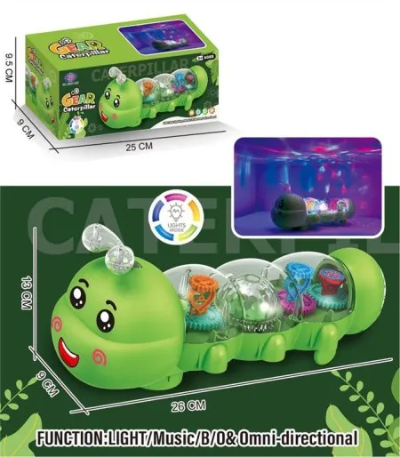 Bebi gusenica zelena sa svetlom ( 481912 )