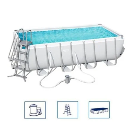 Bestway 56670 Pool power steel rectangular,filter p. 488x244x122cm ( 3944 )