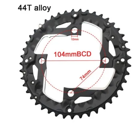 Bikelab Alu zupčanik 44 zuba 9 brzina sa odstojnikom ( BIKELAB-022-1 )