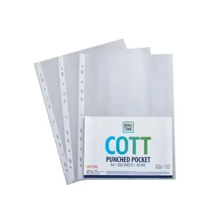 Biro Time cott folija za registrator 40mic a4 kristal 100k ( 481104 )