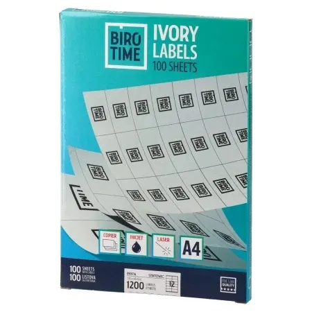 Biro Time ivory etiketa 12 105 x 48 100k a4 ( 490516 )