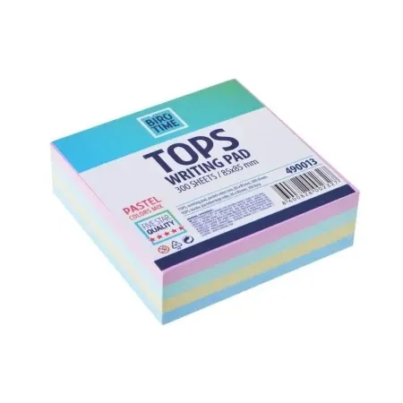 Biro Time tops kocka pastelne boje miks 85 x 85mm 300 lista ( 490013 )