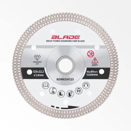 Blade bdmesh125 Dijamantski disk za sečenje tvrde keramike (Turbo) ( BDMESH125 )