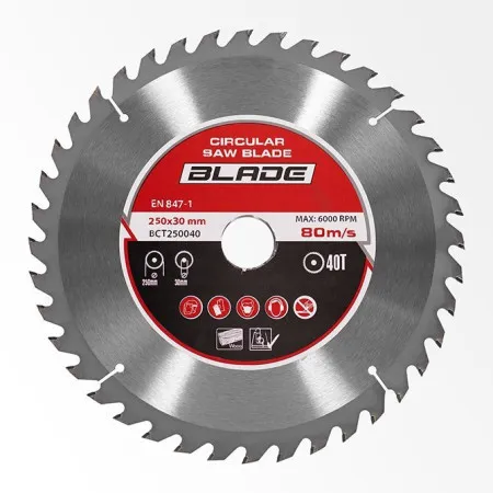 Blade kružna testera fi250mm-40zuba ( BCT250040 )