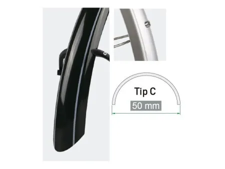 Blatobrani PVC 26x1.75 crni B-4, Tip C 50 mm / Z6 ( 020048 )