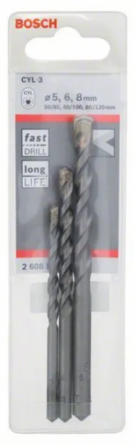 Bosch 3-delni set burgija za beton CYL-3 5 6 8 mm ( 2608597709 )