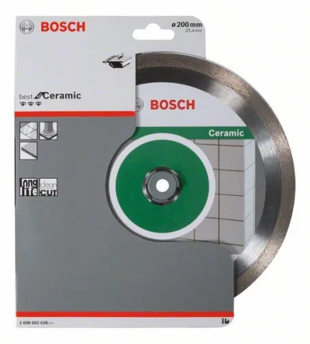 Bosch dijamantska rezna ploča best for ceramic 200 x 25,40 x 2,2 x 10 mm ( 2608602636 )