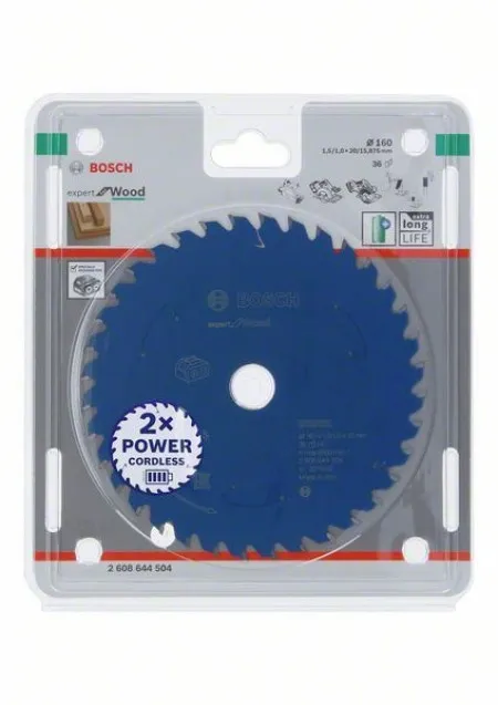 Bosch Expert for Wood list kružne testere za akumulatorske testere 160x1.5/1x20 T36 160x1.5/1x20 T36 ( 2608644504 )