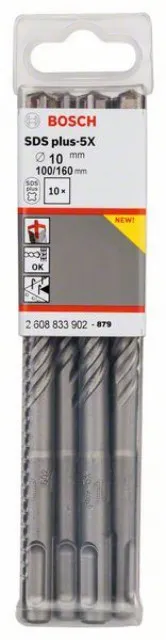 Bosch hamer burgija SDS plus-5X 10 x 100 x 160 mm, 1 komad ( 2608833902. )