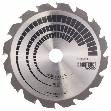 Bosch List kružne testere Construct Wood Bosch 2608640635, 230 x 30 x 2,8 mm 16 ( 2608640635 )