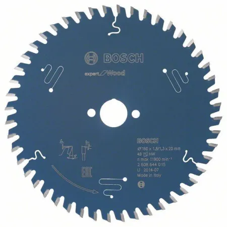 Bosch list kružne testere expert za drvo 160 x 20 x 1,8 mm, 48 ( 2608644015 )