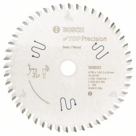 Bosch list kružne testere top precision best za drvo 165 x 20 x 1,8 mm, 48 ( 2608642384 )