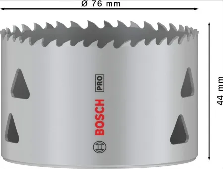 Bosch Set PRO Multi Material testera za otvore, 76 mm, sa navojem ( 2608901526 )