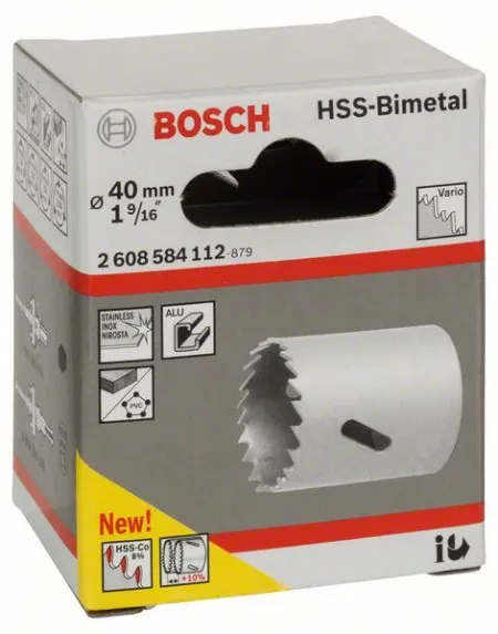 Bosch testera za otvore HSS-bimetal za standardne adaptere 40 mm, 1 9/16" ( 2608584112 )