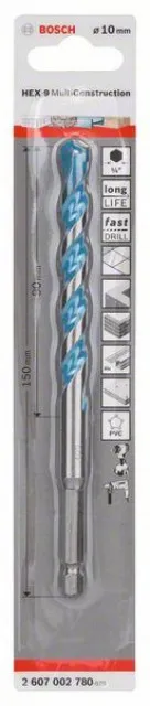 Bosch višenamenska burgija HEX-9 multi construction 10 x 90 x 150 mm ( 2607002780 )