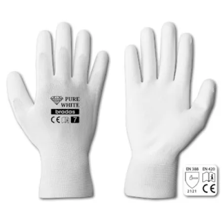 Bradas rukavice pure white ( 3930 )