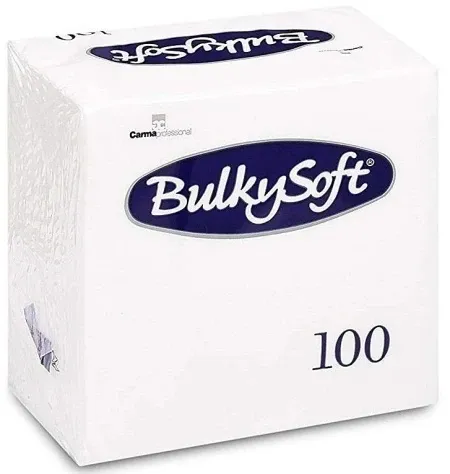 BulkySoft salveta bela 24x24cm 100/1 2sl (20 pak) ( 153-C32196E10 )