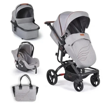 Cangaroo kolica set 2 in 1 macan grey ( CAN5314 )