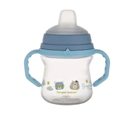 Canpol babies solja bonjour paris 150ml sa silikonskim kljunom (56/612) - blue ( 56/612_blu )