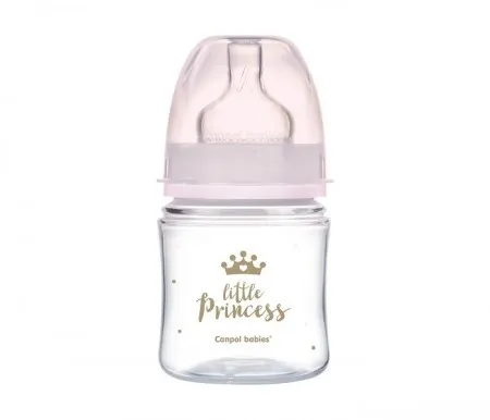 Canpol baby flasica 120ml siroki vrat, pp - royal baby 35/233 pink ( 35/233_pin )