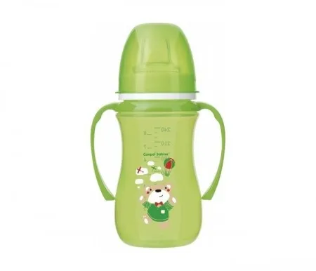 Canpol baby šolja 35/208 easy start - colorful animals 240ml - zelena ( 35/208_gre )