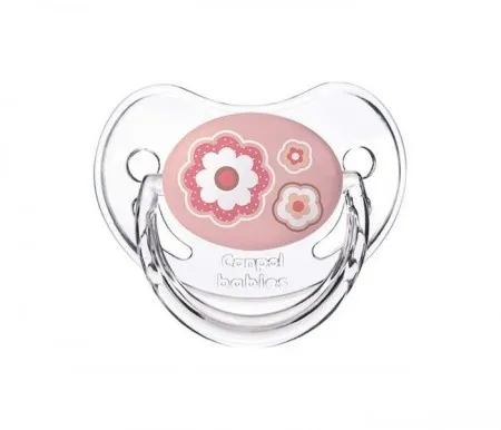 Canpol orthodontic baby silikonska varalica 0-6m 22/565 "newborn baby" 1kom - flowers ( 22/565_pin )