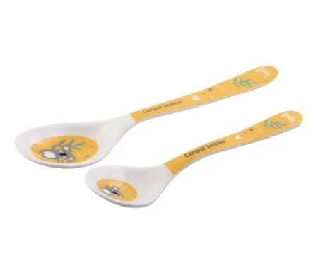 Canpol set kasika (2kom) 4/530 melamine - exotic animals yellow ( 4/530_yel )