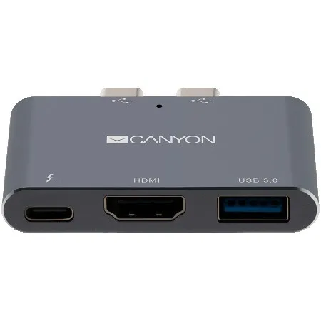 Canyon DS-1 Multiport Docking Station with 3 port, with Thunderbolt 3 Dual type C ( CNS-TDS01DG )