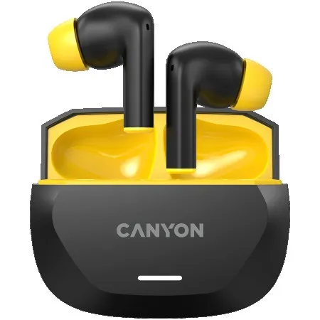 Canyon headset hexagon 7 tws Wireless Charge Black Yellow ( CNS-TWS7BY )