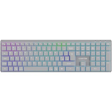 Canyon keyboard HKB-W11 UK/US RGB Wireless Grey ( CNS-HBTK11G )