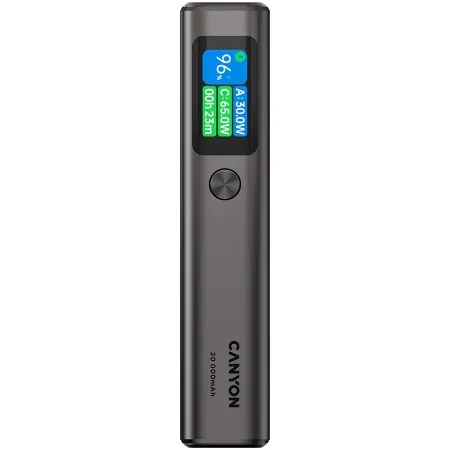Canyon OnPower 230 TFT 20000 mAh PD130W Dark Grey power bank ( CNS-CPB230DG )