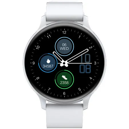 Canyon smartwatch, realtek 8762CK, 1.28"TFT 240x240px RAM : 160KB, Lithium-ion polymer battery, 3.7V 190mAh Include, Silver Zinc alloy mi