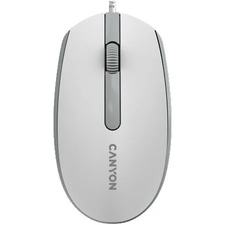 Canyon wired optical mouse with 3 buttons White grey ( CNE-CMS10WG )