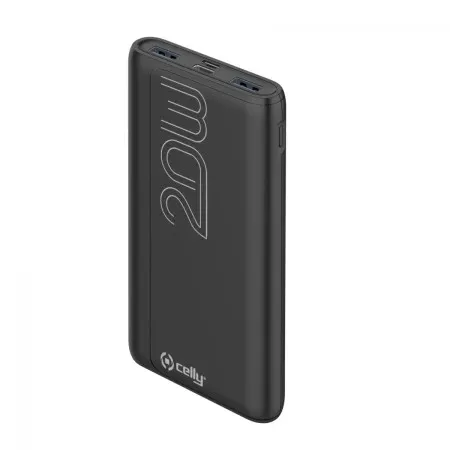 Celly power bank 10000 mAh 20W + kabl Type-A na Type-C crna ( 77004 )