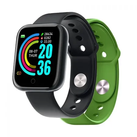 Celly smartwatch band Trainerbeat 1.44" crna + zelena narukvica ( 77094 )