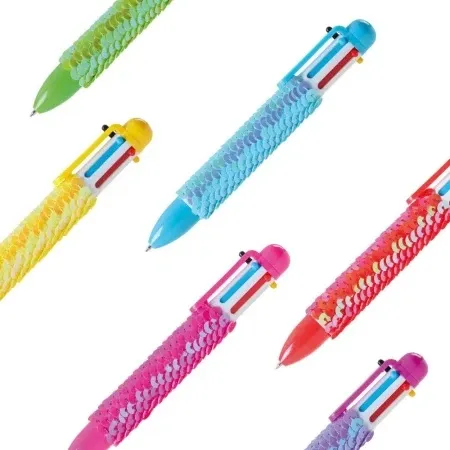Chic multicolor hemijska olovka šestobojka krljušti miks ( 411301 )
