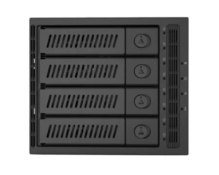 Chieftech CMR-3141SAS 4 x 3.5" ili 4 x 2.5" SATA crna fioka za hard disk