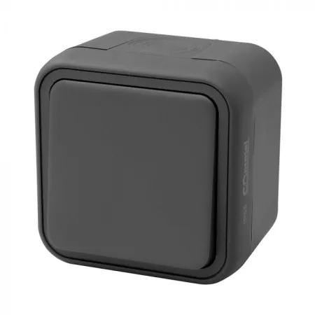 Commel izmenični nadgradni prekidač 10a,250v ip55, antrac ( c043-102 )