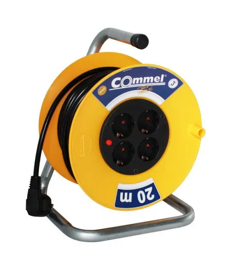 Commel kabl sa motalicom pvc bubanj 230mm monofazna 20m h05vv-f 3g1,5 ( c0960 )