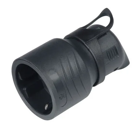 Commel natikac ugaoni sa uzemljenjem 16a 250v, crni ( c291-202 )
