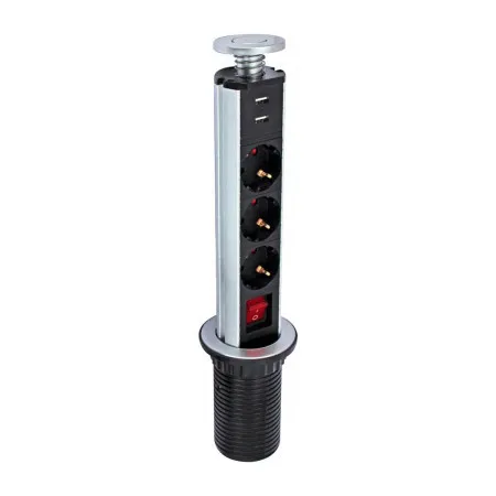 Commel pop-up utičnica 3 x suko + 2 x usb 1.8m kabl 3x1,5 ( c234-181 )