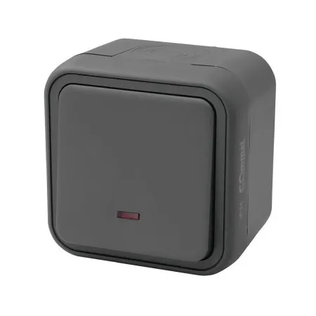 Commel prekidac sa indikacijom 10a 250v ip55, antracit ( c043-106 )