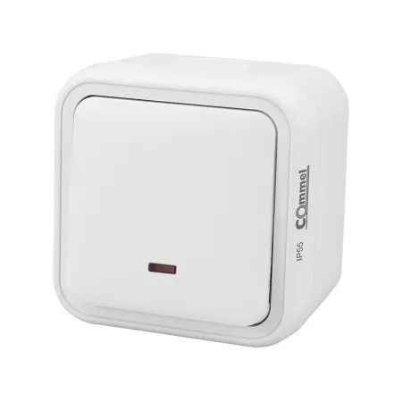 Commel prekidac sa indikacijom 10a 250v ip55 beli ( c043-206 )