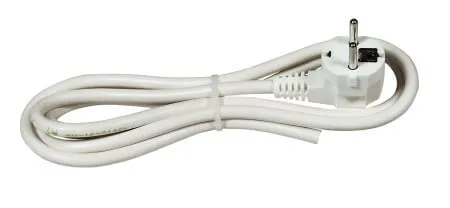 Commel prikljucni kabl 16a 250v 3500w 3m, beli, bulk h05vv-f 3g1,5 ( c0518m )