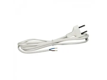 Commel prikljucni kabl 2,5 a 250 v, beli, 3m h03vvh2-f 2x0,75 ( c0118 )