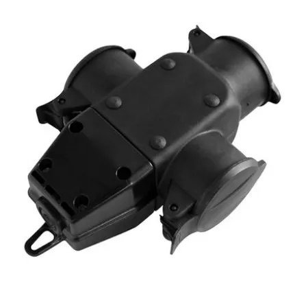 Commel trostruki razdelnik 16a 250v 2p+z ip44 gumeni ( c240-501 )
