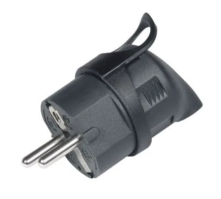 Commel utikac ugaoni sa uzemljenjem 16a 250v, crni ( c290-202 )