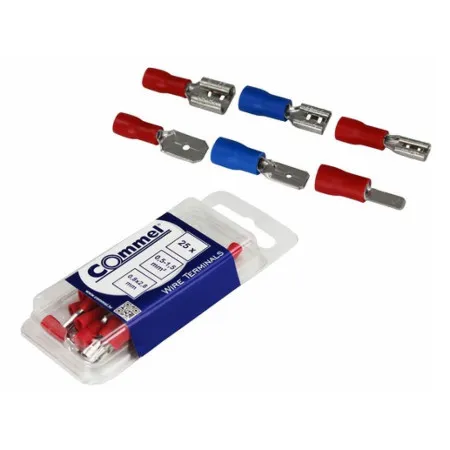 Commel utikac+natikac za zicu 0.5-1.5mm2, 0.8x6.35mm 10+10kom ( c365-832 )
