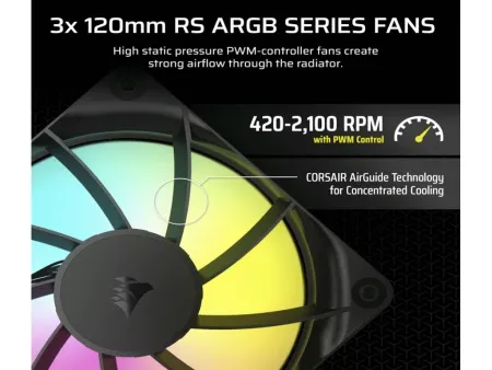 Corsair nautilus 360/argb/360mm/triple fan/vodeno hladenje/crna Kuler za CPU ( CW-9060093-WW )