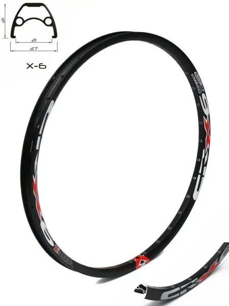 Crosser felga rim 27.5 x6, 36 rupe, crna, za disk kočnice ( 2000013 )